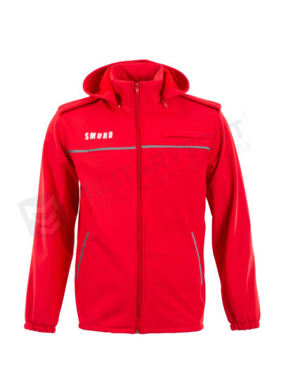 Jacheta/geaca softshell POMPIERII SMURD- cu gluga detasabila