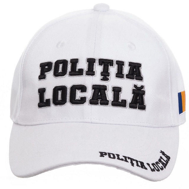 Sapca POLITIA LOCALA-Broderie 3D-alba - MilitarySoft.ro