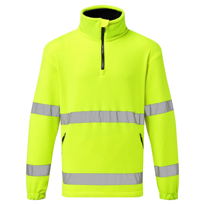 Fleece HiVis cu fermoar