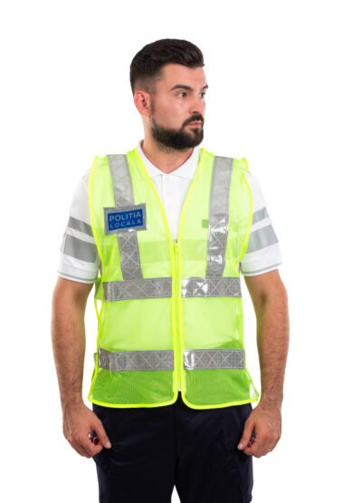 Vesta reflectorizanta inscriptionata- POLITIA LOCALA