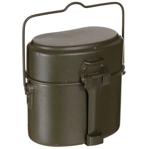 Gamela din aluminiu- 3 piese, folosită-armata germana