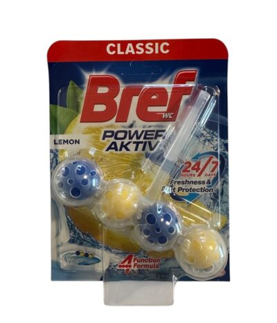 Odorizant toaleta Bref 50g Power Aktiv Lemon