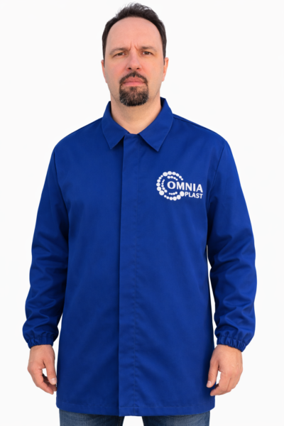 Halat culoare albastru cu fermoar