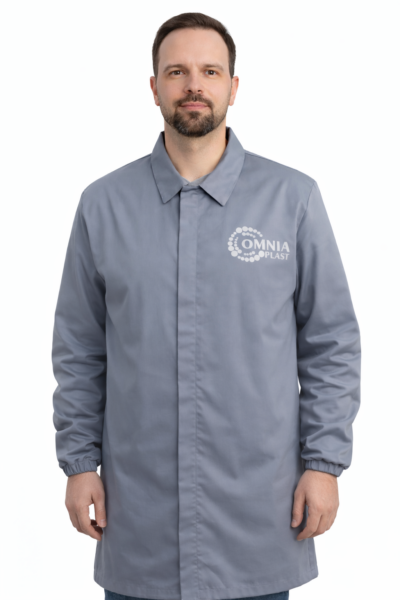 Halat culoare gri cu fermoar