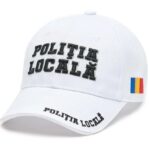 Sapca POLITIA LOCALA-Broderie 3D-alba.