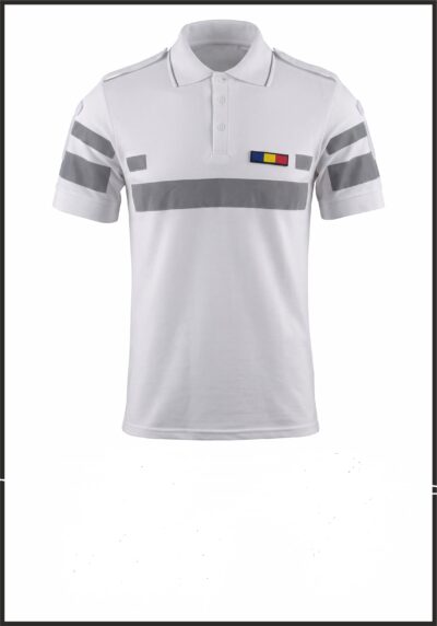 Tricou Polo ALB Reflectorizant  - Combat Dama